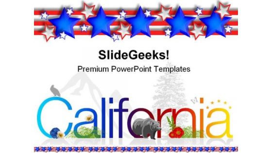 California Americana PowerPoint Templates And PowerPoint Backgrounds 0211