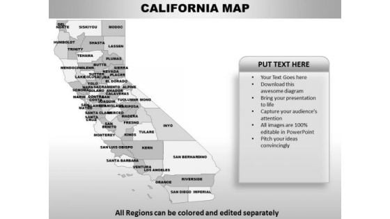 California PowerPoint Maps