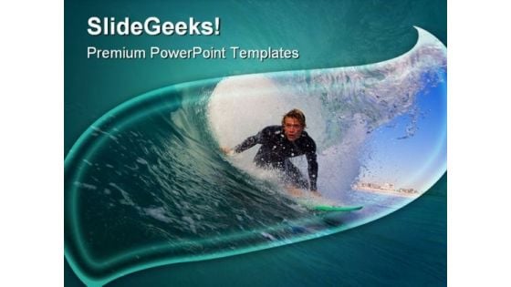 California Surfer Holidays PowerPoint Templates And PowerPoint Backgrounds 0511