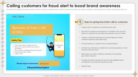 Calling Customers For Fraud Planning Outreach Campaigns PPT Slide Calling Customers For Fraud Planning Outreach Campaigns PPT Slide