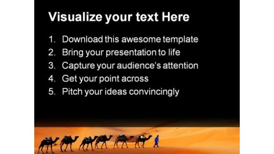 Camel Animals PowerPoint Templates And PowerPoint Backgrounds 0211