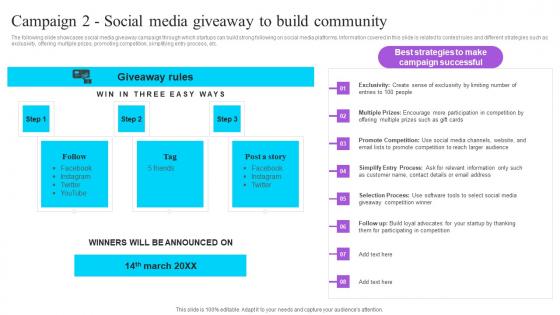 Campaign 2 Social Media Giveaway To Build Effective GTM Techniques Microsoft PDF