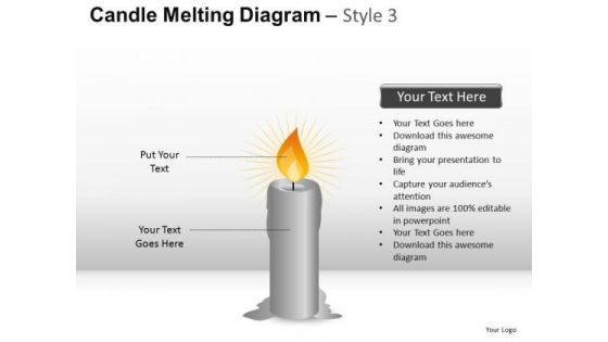 Candle Diagram Slides PowerPoint Templates