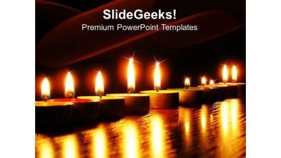 Candle Lights Festival PowerPoint Templates And PowerPoint Themes 0712