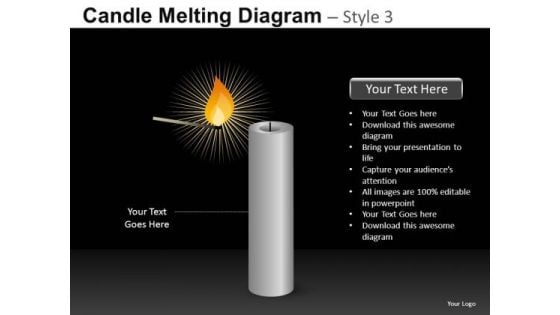 Candle Match Stick PowerPoint Templates