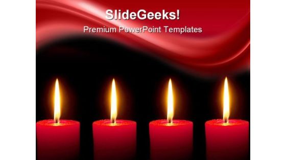 Candles Beauty PowerPoint Backgrounds And Templates 0111