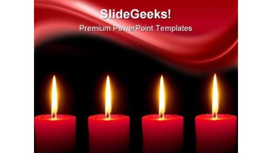 Candles Beauty PowerPoint Backgrounds And Templates 0111