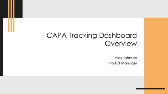 Capa Tracking Dashboard Overview PPT Example AT
