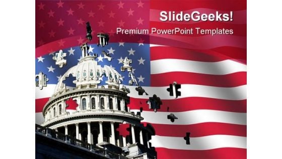 Capital Building Americana PowerPoint Templates And PowerPoint Backgrounds 0111