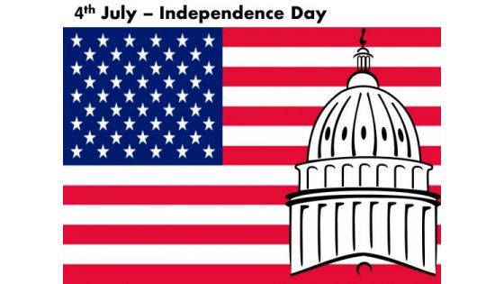 Capitol American Independence Day July 4th PowerPoint Templates