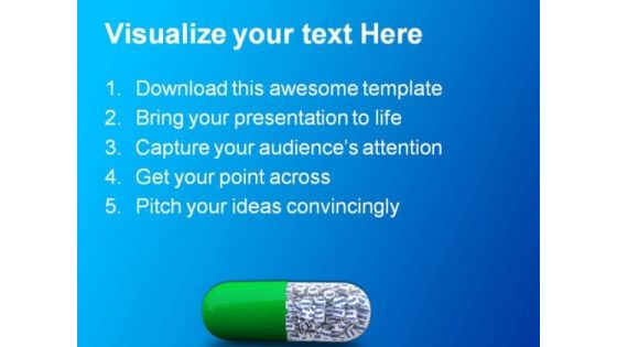 Capsule Pill Medical PowerPoint Backgrounds And Templates 0111