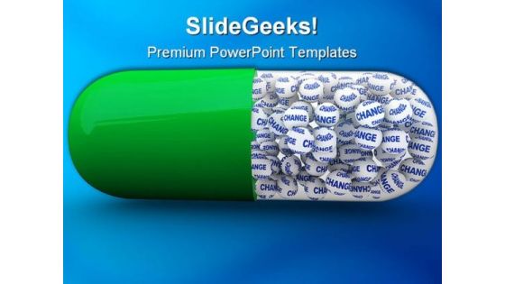 Capsule Pill Medical PowerPoint Backgrounds And Templates 0111