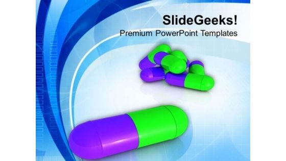 Capsules Medical PowerPoint Templates Ppt Backgrounds For Slides 0613