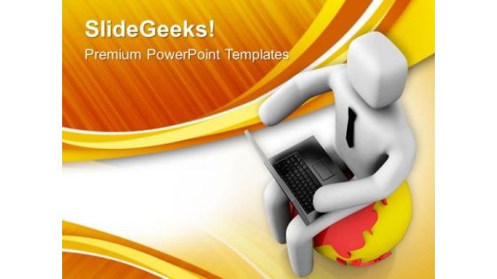 Capture The World With Use Of Technology PowerPoint Templates Ppt Backgrounds For Slides 0613