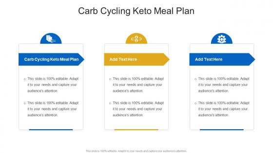 Carb Cycling Keto Meal Plan In Powerpoint And Google Slides Cpb