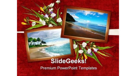 Card For Beach Beauty PowerPoint Themes And PowerPoint Slides 0311