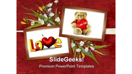 Card For Valentine Day Youth PowerPoint Templates And PowerPoint Backgrounds 0311