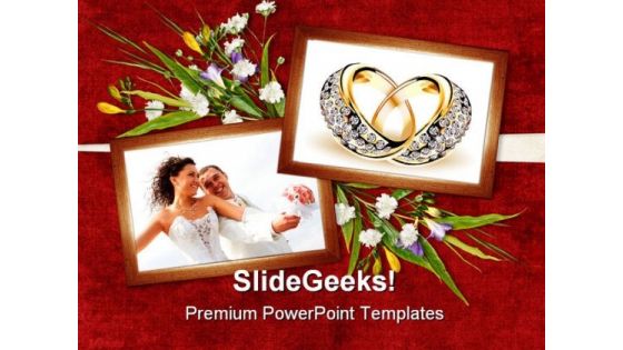 Card For Wedding Day Youth PowerPoint Templates And PowerPoint Backgrounds 0311