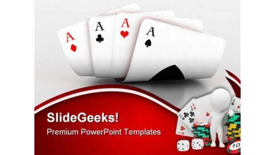 Cards With Dices And Points Game PowerPoint Templates And PowerPoint Backgrounds 0511