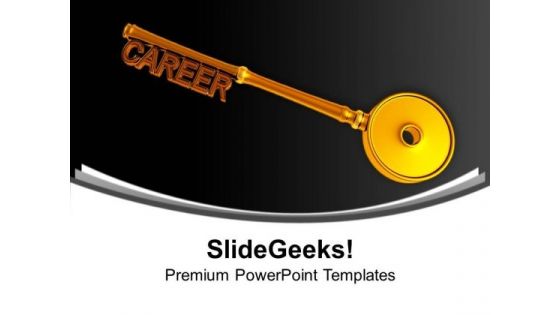 Career Golden Key Future PowerPoint Templates Ppt Background For Slides 1112