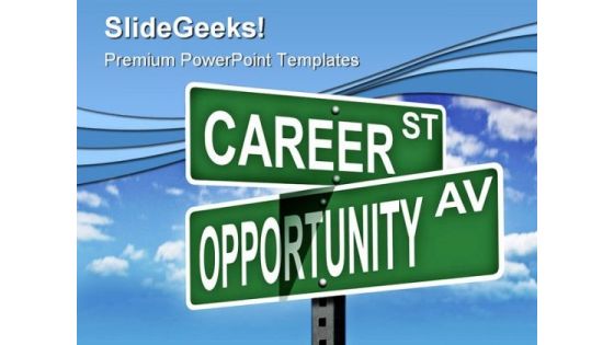 Career Oportunity Education PowerPoint Themes And PowerPoint Slides 0811
