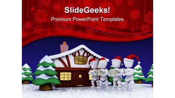 Carol Singers Christmas PowerPoint Templates And PowerPoint Backgrounds 0511