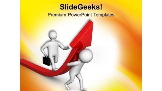 Carry The Business Growth On Your Shoulder PowerPoint Templates Ppt Backgrounds For Slides 0713