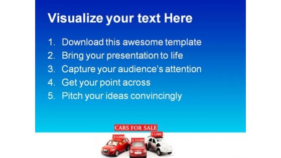 Cars For Sale Marketing PowerPoint Themes And PowerPoint Slides 0511