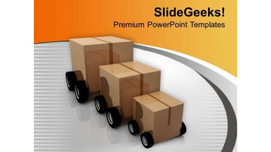 Cart From Small Too Big Transportation PowerPoint Templates Ppt Backgrounds For Slides 0413