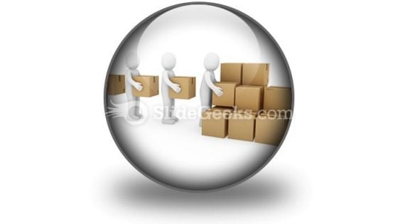 Carton Package Shipping PowerPoint Icon C