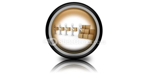 Carton Package Shipping PowerPoint Icon Cc