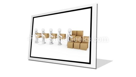 Carton Package Shipping PowerPoint Icon F