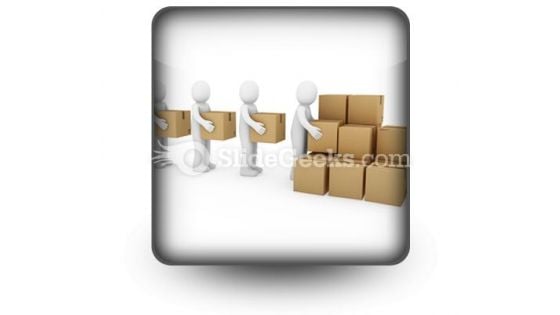 Carton Package Shipping PowerPoint Icon S