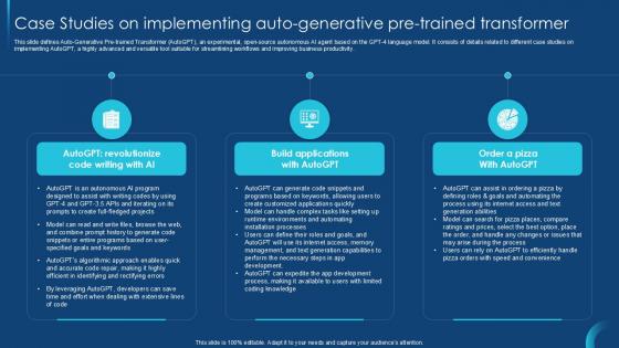 Case Studies On Implementing Auto Self Guided GPT 4 PPT Presentation CHATGPT SS V Case Studies On Implementing Auto Self Guided GPT 4 PPT Presentation CHATGPT SS V