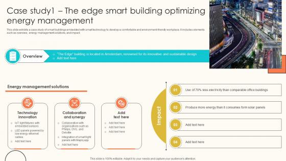 Case Study 1 The Edge Smart Building Internet Of Things Solutions To Enhance Energy IoT SS V Case Study 1 The Edge Smart Building Internet Of Things Solutions To Enhance Energy IoT SS V
