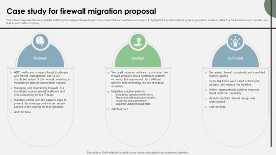 Case Study For Firewall Migration Proposal Case Study For Firewall Migration Proposal