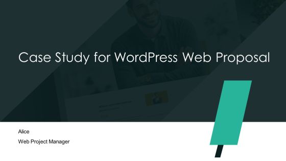 Case Study For Wordpress Web Proposal PPT Example AT