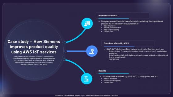 Case Study How Siemens Improves Product Quality AIOT Applications For Various Industries IoT SS V Case Study How Siemens Improves Product Quality AIOT Applications For Various Industries IoT SS V