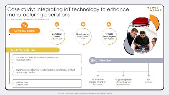 Case Study Integrating IoT Technology Revolutionizing Production IoT Ppt Presentation Case Study Integrating IoT Technology Revolutionizing Production IoT Ppt Presentation