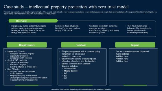 Case Study Intellectual Property Protection With Zero Trust Network Security Inspiration Pdf