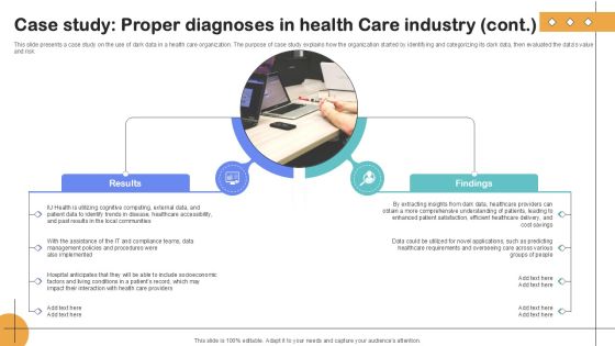 Case Study Proper Diagnoses In Importance Of Unstructured Data Ppt Example Slide02