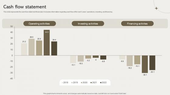 Cash Flow Statement Clothing Retailer Company Profile CP SS V