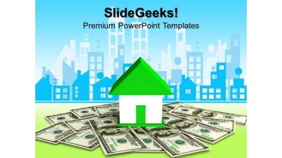 Cash Home Purchase Finance PowerPoint Templates And PowerPoint Themes 0812