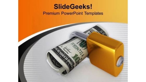 Cash Locked For Money Saving Insurance Concept PowerPoint Templates Ppt Backgrounds For Slides 0313 Cash Locked For Money Saving Insurance Concept PowerPoint Templates Ppt Backgrounds For Slides 0313