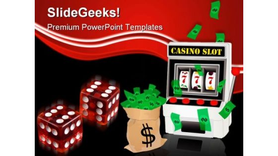 Casino Winner Game PowerPoint Templates And PowerPoint Backgrounds 0411