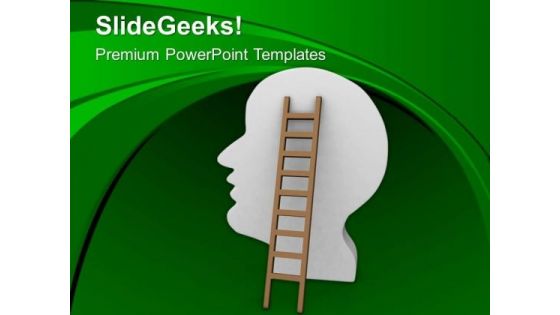 Catch The Ladder Of Brain PowerPoint Templates Ppt Backgrounds For Slides 0513