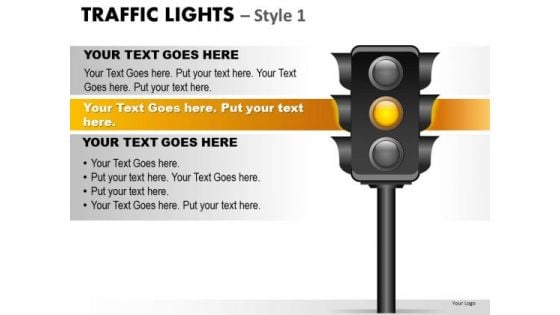 Caution Traffic Light PowerPoint Slides And Ppt Diagram Templates