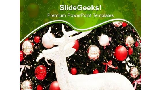 Celebrate Christmas With Beautiful Decoration PowerPoint Templates Ppt Backgrounds For Slides 0613