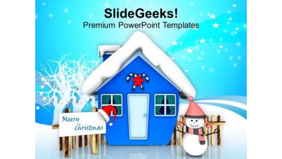 Celebrate This Winter With Snow PowerPoint Templates Ppt Backgrounds For Slides 0413