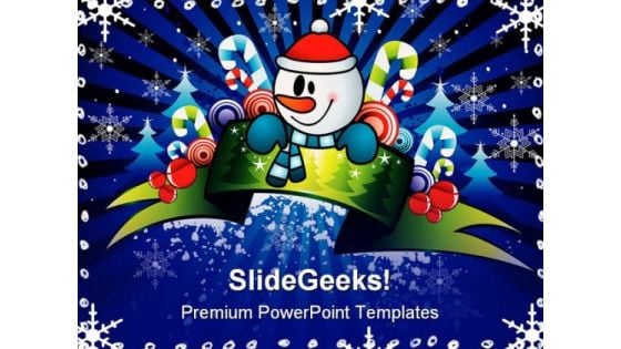 Celebration01 Christmas PowerPoint Template 0610